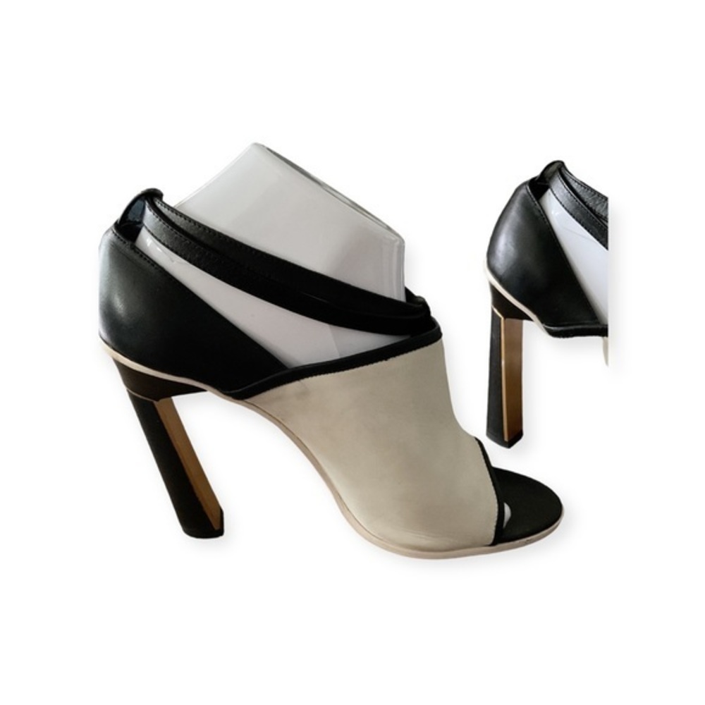 Women’s‎ black and white Derek Lam heels, size 10 - Picture 6 of 8
